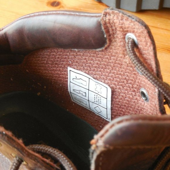 Timberland Top Grain Leather Lace Up Hiking Boots Women's Size 7.5M US Brown - Picture 9 of 10